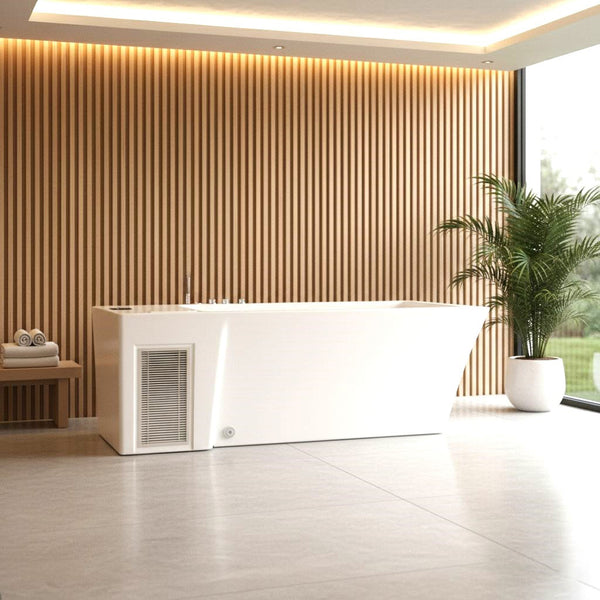 ACRYLIC WHITE - Vasca Fredda Professionale in Acrilico con Compressore