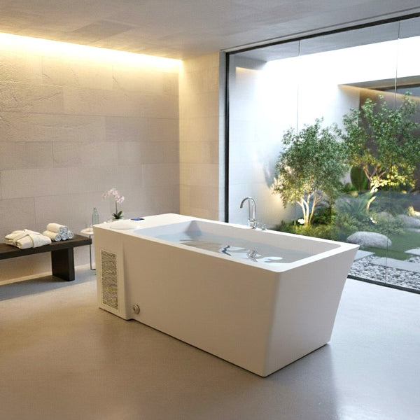 ACRYLIC WHITE - Vasca Fredda Professionale in Acrilico con Compressore