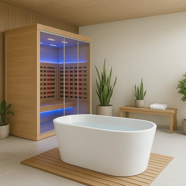 ACRYLIC WHITE - Baignoire Cold Plunge en Acrylique Haut de Gamme - Phoenix Recovery Club